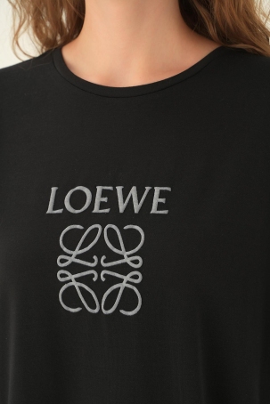 21552 Loewe Baskı Tişört Siyah - 5