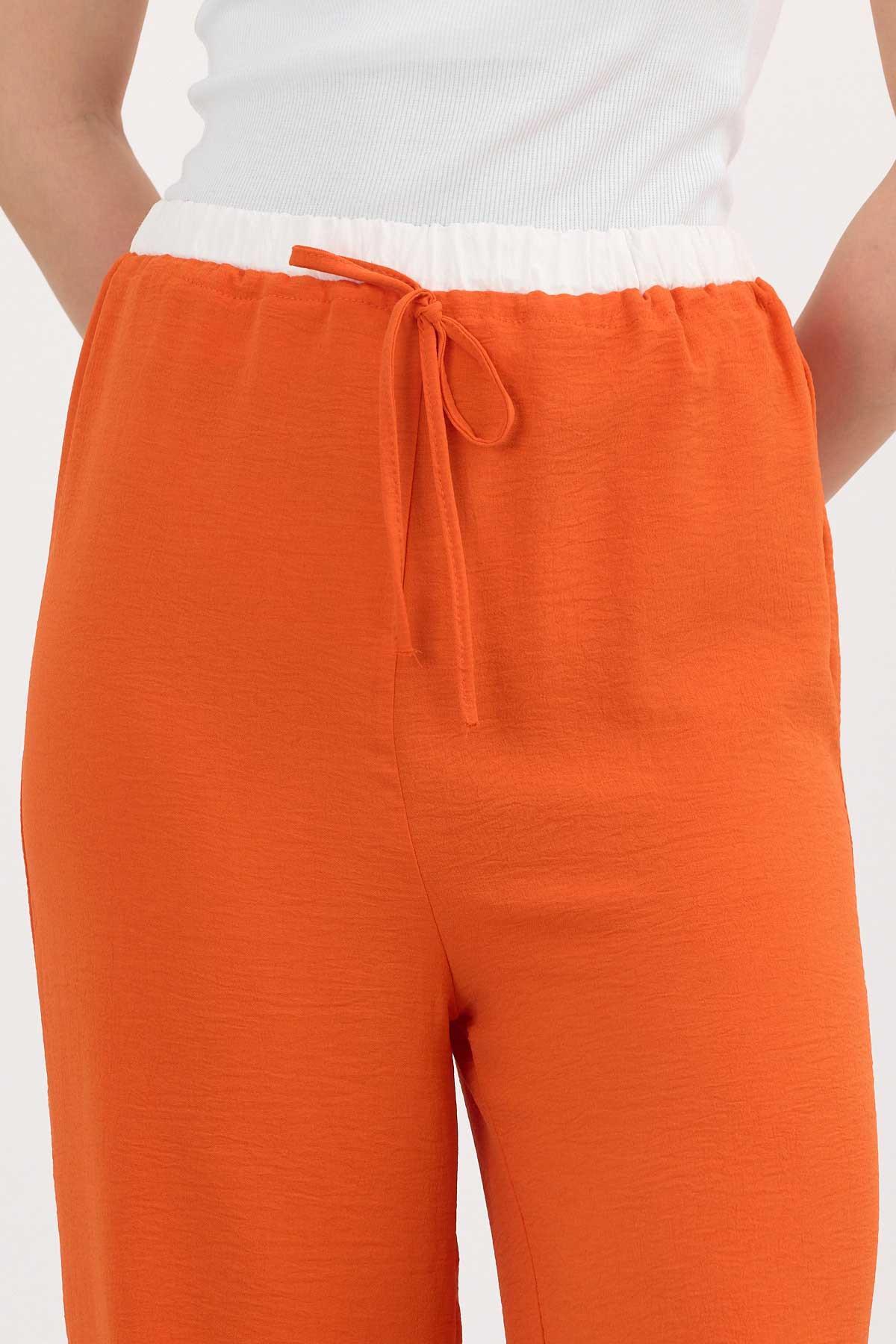 4327A Bol Paça Pantolon Koyu Orange - 7