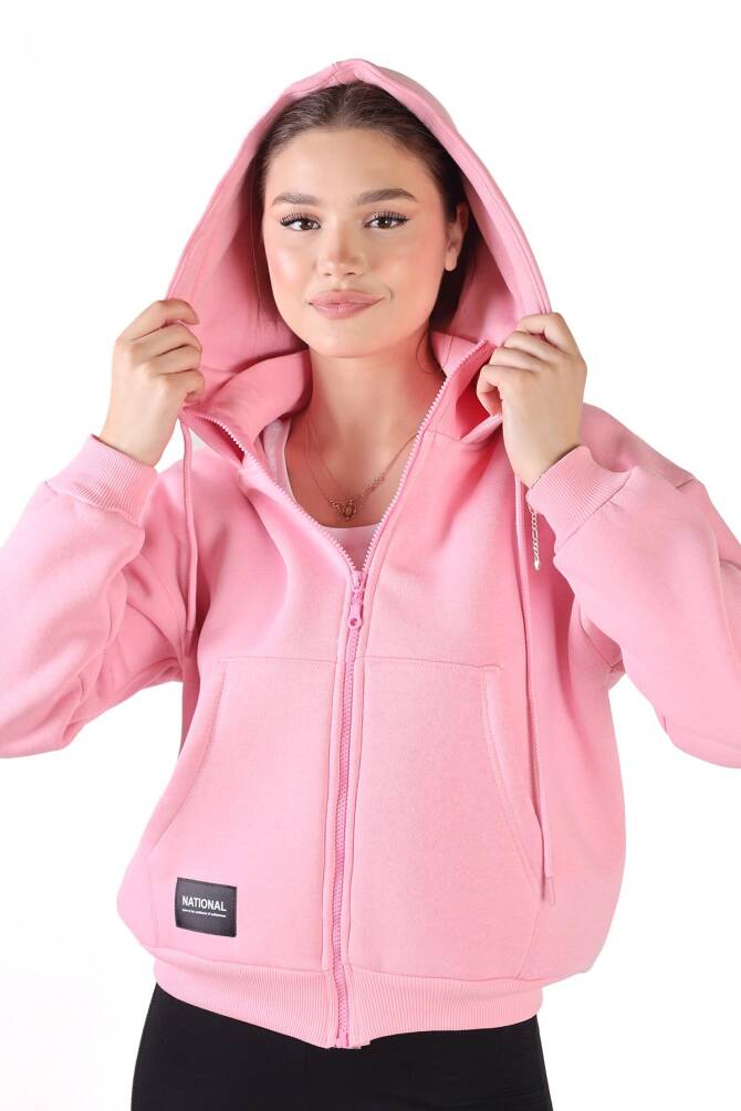 9171M Fermuar Detay Sweat Pembe - 6